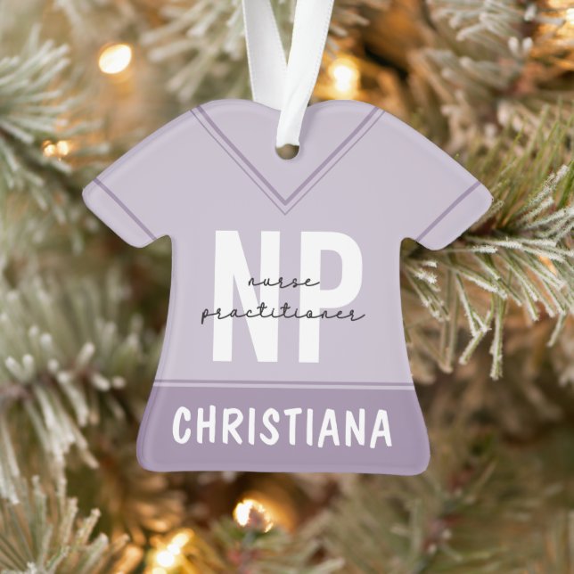 Custom Nurse Practitioner NP Abschluss Geschenk Ornament (Baum)