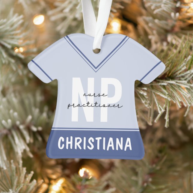 Custom Nurse Practitioner NP Abschluss Geschenk Ornament (Baum)