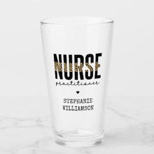 Custom Nurse Practitioner NP cheetah Abschluss Glas