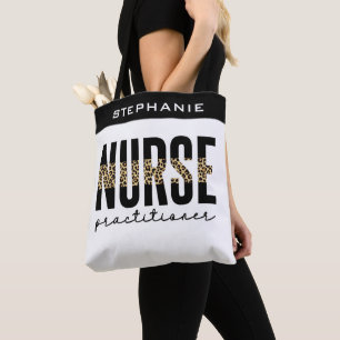 Custom Nurse Practitioner NP cheetah Abschluss Tasche