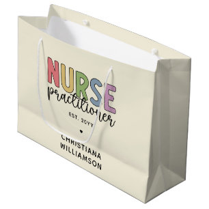 Custom Nurse Practitioner NP Nurse Abschluss Große Geschenktüte