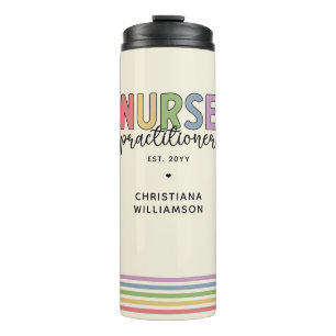 Custom Nurse Practitioner NP Nurse Abschluss Thermosbecher