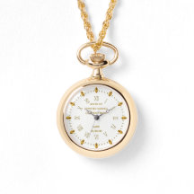 Custom NURSE Rentirement Watch Gold White Elegant