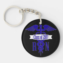 Custom Nursing School Abschluss 2017 RN Key Chain
