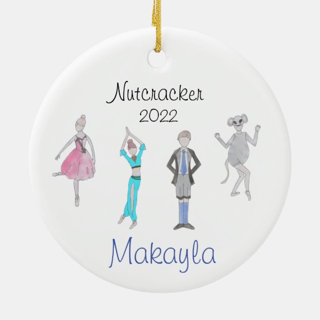 Custom Nutcracker Ornament for Heidi J (Hinten)