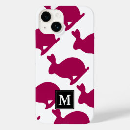 Custom Oaster Bunny Rabbit Silhouette Monogram iPC title_seo2
