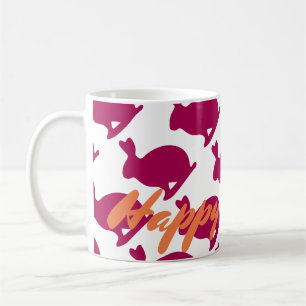 Custom Oaster Bunny Rabbit Silhouette Tasse