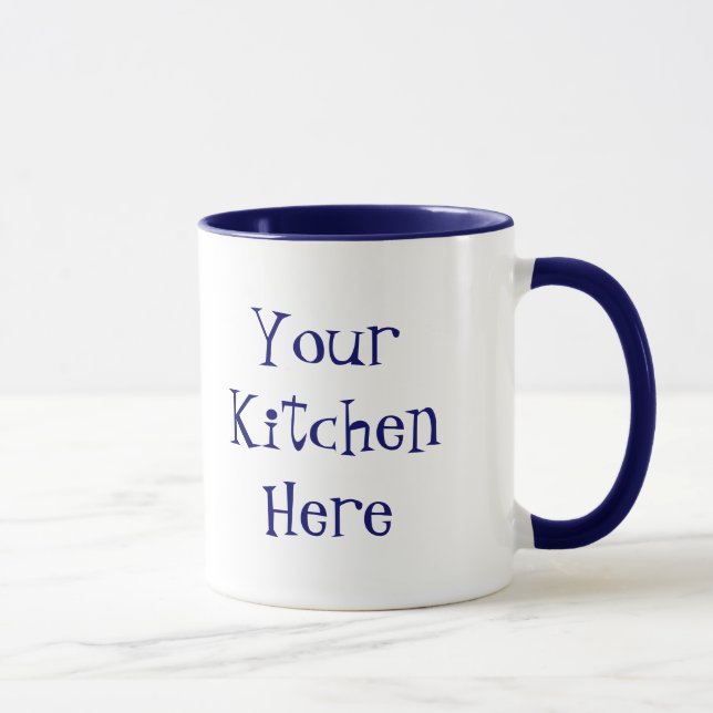 Custom Obee the Cook Food Slogan Tasse (Rechts)