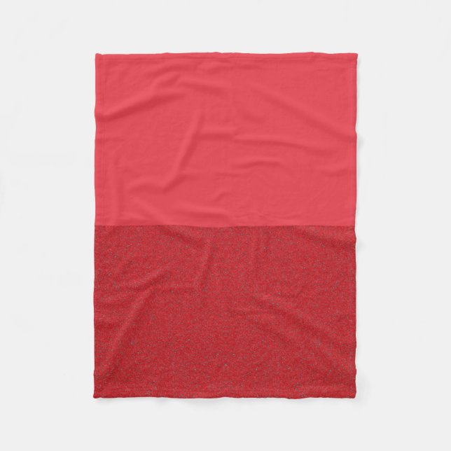 Custom Oben/Unten Tomato Red Fleece Blanken (Vorderseite)