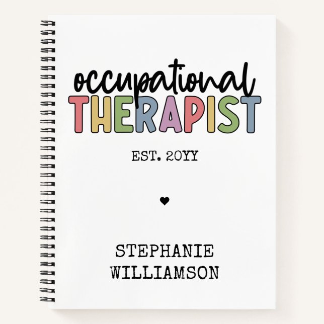 Custom Occupational Therapist OT Geschenke Notizbuch (Vorderseite)