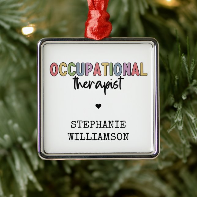 Custom Occupational Therapist OT Geschenke Ornament Aus Metall (Baum)