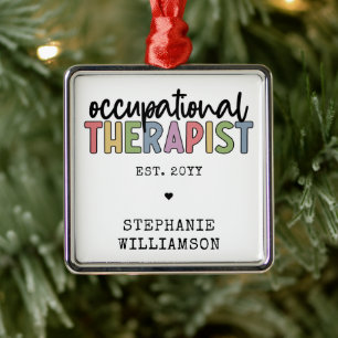 Custom Occupational Therapist OT Geschenke Ornament Aus Metall