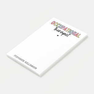 Custom Occupational Therapist OT Geschenke Post-it Klebezettel