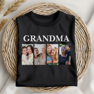 Custom Oma Foto Collage Personalisiertes Geschenk T-Shirt