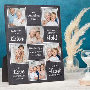 Custom Oma Unique Foto Collage Fotoplatte