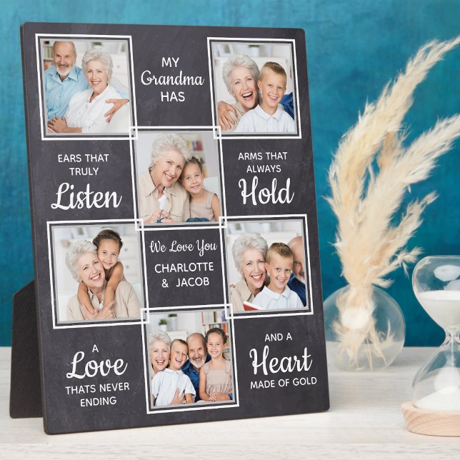 Custom Oma Unique Foto Collage Fotoplatte (Von Creator hochgeladen)