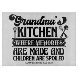 Custom Oma's Kitchen Cutting Board Schneidebrett