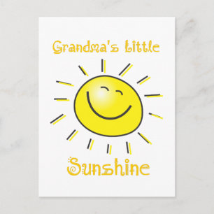 Custom Oma's Little Sunshine Spaß Sun Postkarte