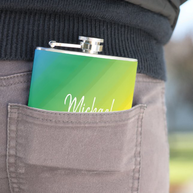 Custom Ombre Rainbow LGBTQ Prix farbenfroh Flachmann (Beispiel)