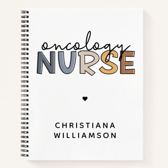 Custom Oncology Nurse Oncology RN Geschenke Notizbuch (Vorderseite)