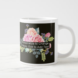 Custom One Foto Artwork Slogan Jumbo-Tasse