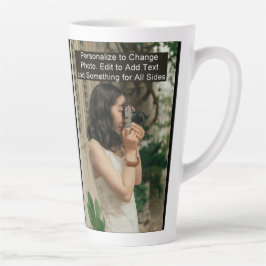 Custom One Foto Artwork Slogan Large Milchtasse