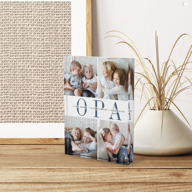Custom Opa Grandchildren Fotoblock (Von Creator hochgeladen)