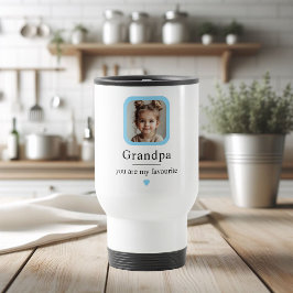 Custom Opa Travel Mug mit 1 Großkind Foto | Reisebecher