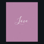 Custom Opera Mauve Solid Color Minimalistische Hoc Poster<br><div class="desc">Lila Opernmauvfarbe mit schöner Lichtfeder. Minimalistische moderne,  schicke und moderne pastellfarbene Ästhetik in lavender solide Farbe. Mauve Wohngestaltung,  mauve ästhetische Einrichtung,  mauvische Küche,  mauvfarbene Einrichtung.</div>