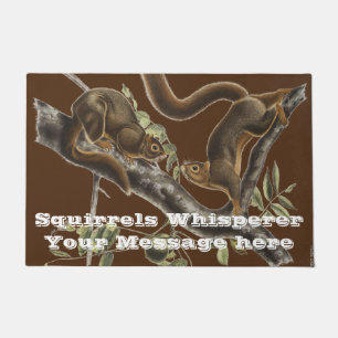 Custom Orange Bauchhörnchen Fußmatte