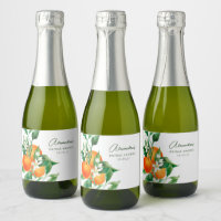 Custom Orange Frucht Botanisches Brautparty Mini