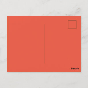 Custom Orange Red Picture Perfect Standard Postkarte
