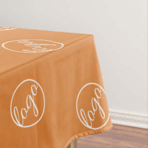 Custom Orange Restaurant Trade Show Logo Business Tischdecke
