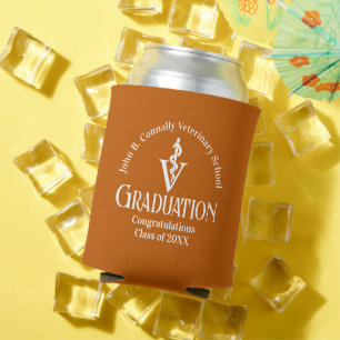 Custom Orange Veterinary School Graduation Party Dosenkühler