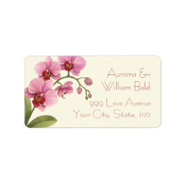 Custom Orchid Address Labels Adressaufkleber
