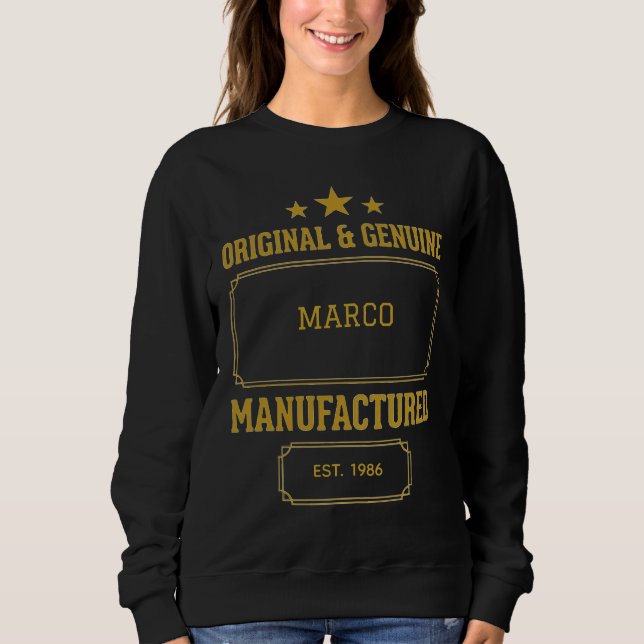 Custom Original & Genuine Birthday Sweatshirt (Vorderseite)