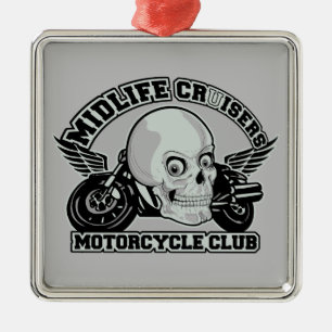 Custom-Ornament Midlife Cruisers MC Silbernes Ornament