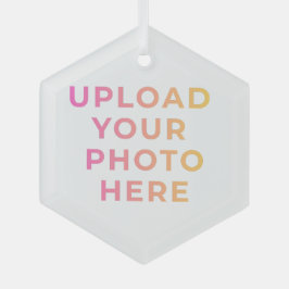 Custom Ornament | Photo, Name & Family Keepsake Aus Glas