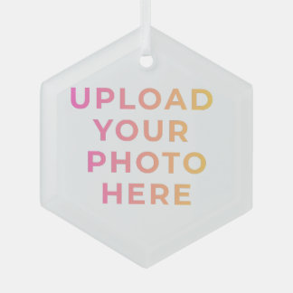 Custom Ornament | Photo, Name & Family Keepsake Aus Glas