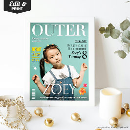 Custom OUTER Magazine Cover for Teen Girls K-Pop Poster