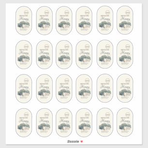 Custom Oval Sticker 12oz Honey Zylinder Honeydew