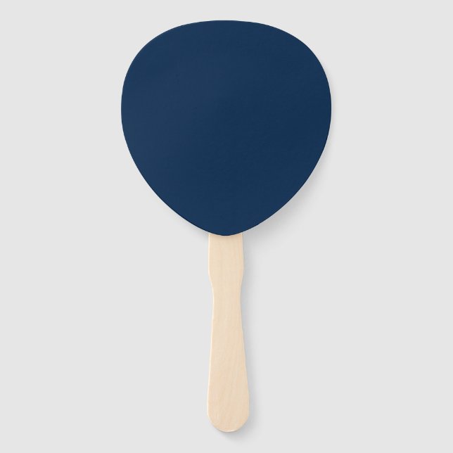 Custom Oxford Blue Teardrop Fans Fächer (Vorderseite)