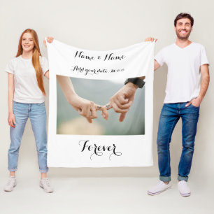 Custom Paares Foto Blanket Fleecedecke