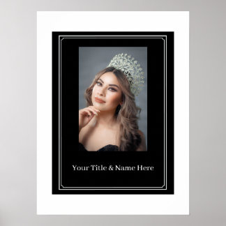 Custom Pageant Potrait Value Poster