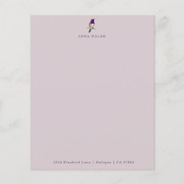 Custom Pale Lilac Hummingbird Stationspapier