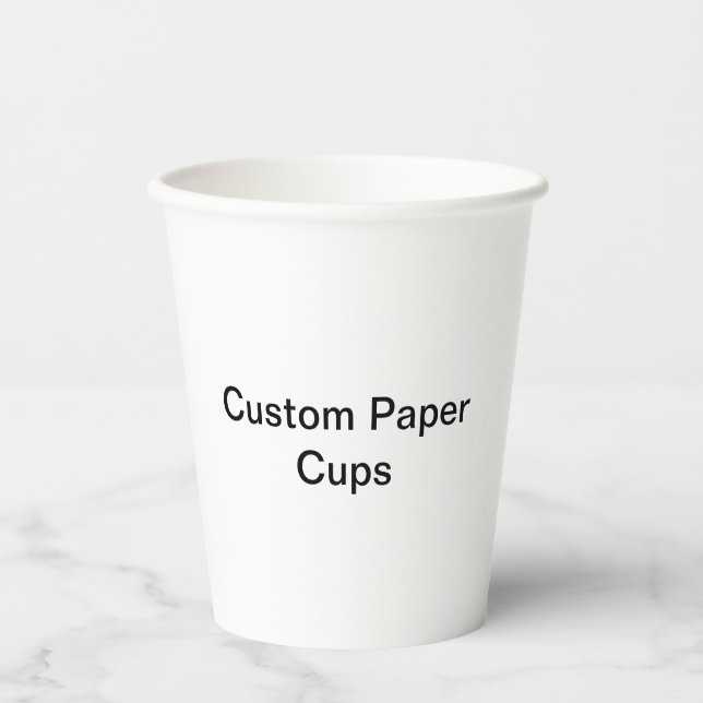 Custom Paper Cups Pappbecher (Vorderseite)