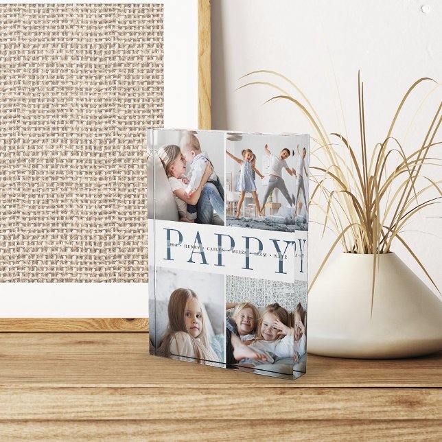 Custom Pappy Grandchildren Fotoblock (Von Creator hochgeladen)