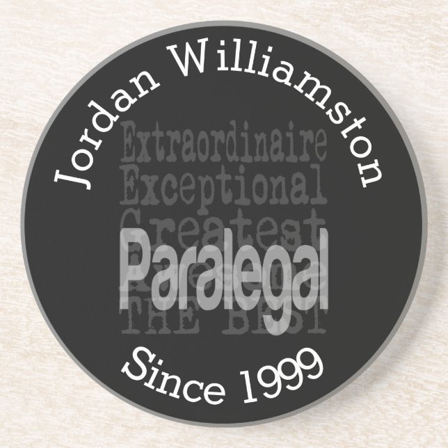 Custom Paralegal Extraordinator Getränkeuntersetzer (Vorne)