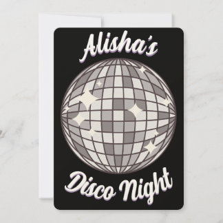 Custom Party Einladung - Disco Geburtstagsparty