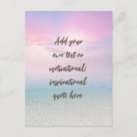 CUSTOM Pastel Dream Beach Motivierend Zitat